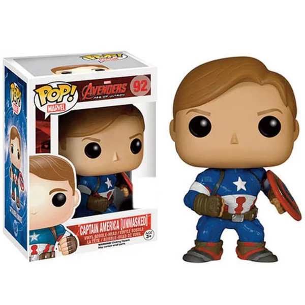 Marvel Avengers Age Of Ultron Unmasked Captain America SDCC Exclusive Pop! Vinyl Figure