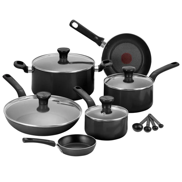Tefal Excite 7 Piece Pan Set - Black