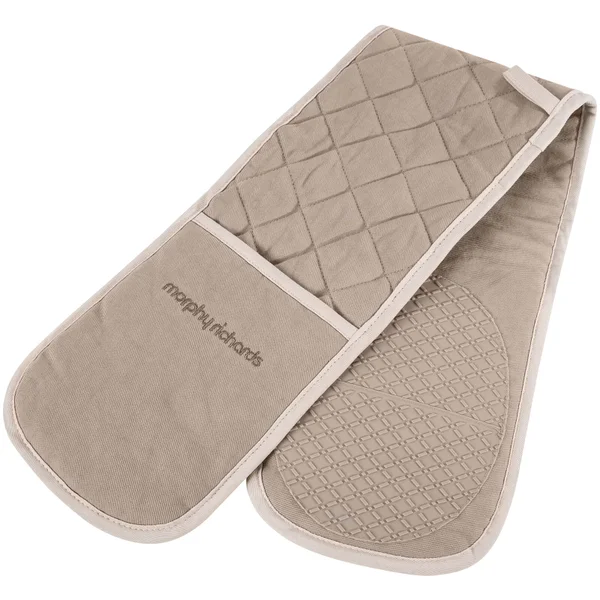 Morphy Richards 973513 Double Oven Glove - Stone - 18x88cm