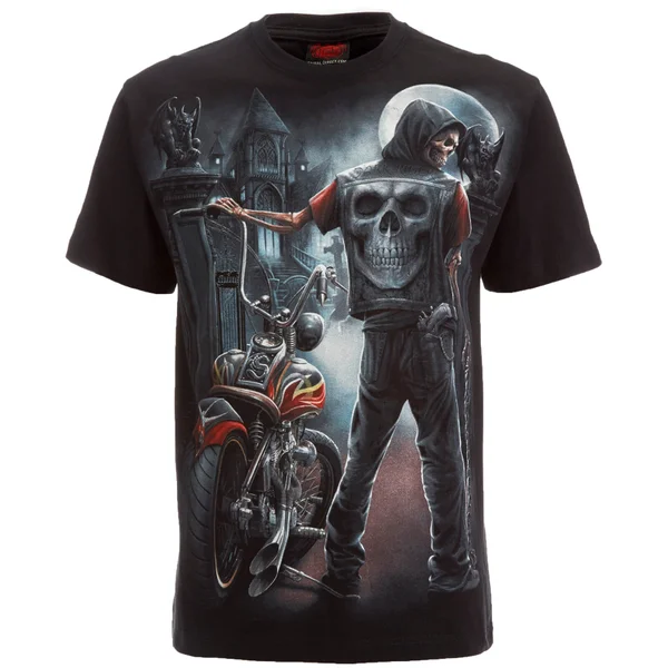 T-Shirt Homme Spiral Night Church -Noir