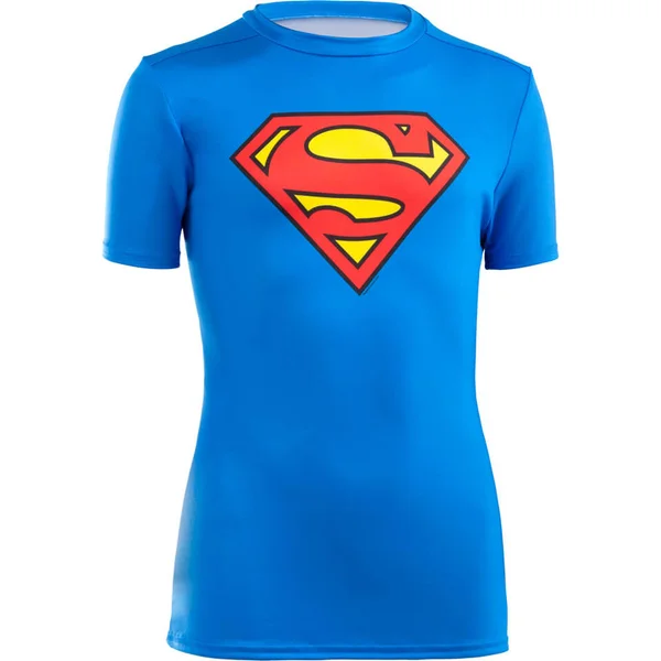 Under Armour Boys' Transform Yourself Superman Baselayer - Blue