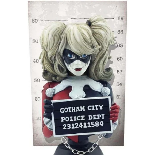 Cryptozoic Entertainment DC Comics Harley Quinn Mugshot 7 Inch Statue Bust