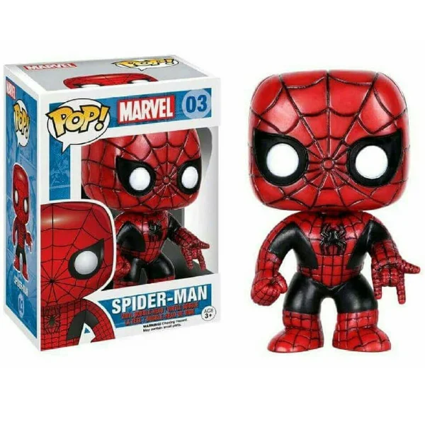 Spider-Man Red and Black Pop Vinyl Figure