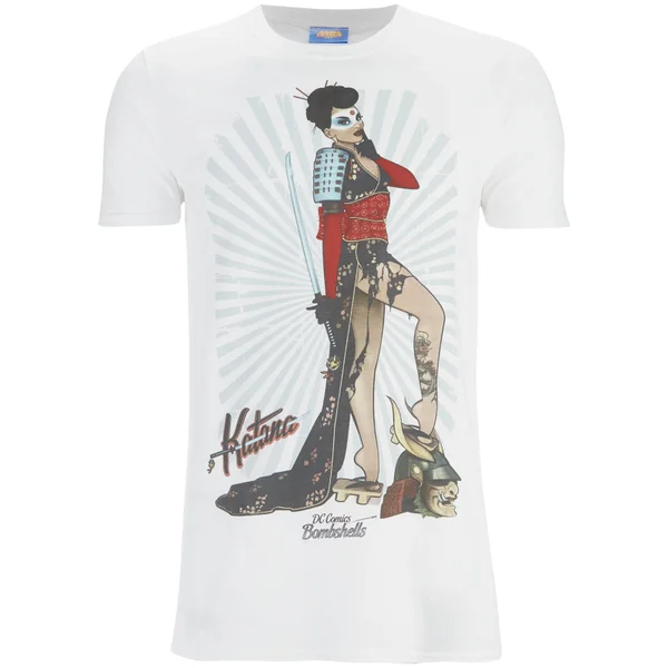 DC Comics Bombshells Men's Katana T-Shirt - White
