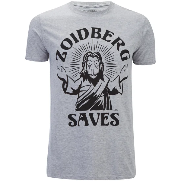 Futurama Men's Zoidberg Saves T-Shirt - Grey Marl