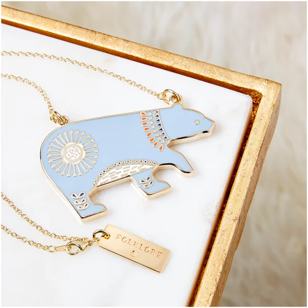Folklore 'Bear With Me' Enamel Necklace