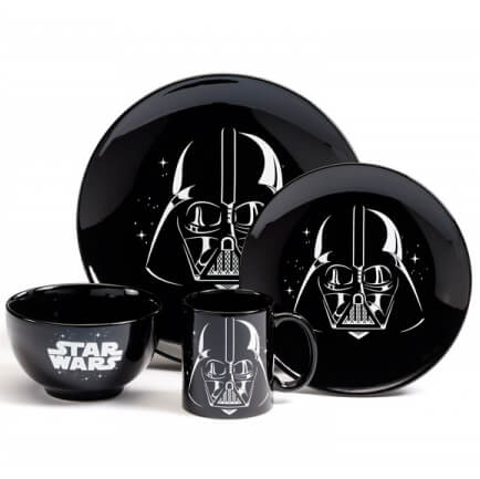 Star Wars Logo 4 Piece Ceramic Dinner Set