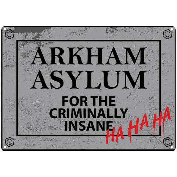 DC Comics Batman 'Batcave' Small Tin Sign 21cm x 15cm