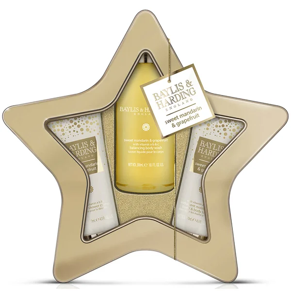 Baylis & Harding Sweet Mandarin & Grapefruit 3 Piece Tin Gift Set