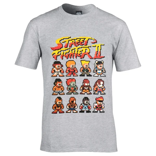 Capcom Street Fighter Street Fighter II Heren T-Shirt - Grijs