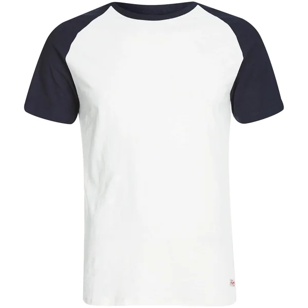 Jack & Jones Originals Men's Stan Raglan T-Shirt - Cloud Dancer/Total Eclipse