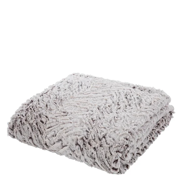 Catherine Lansfield Wolf Faux Fur Throw (150cm x 200cm) - Neutral