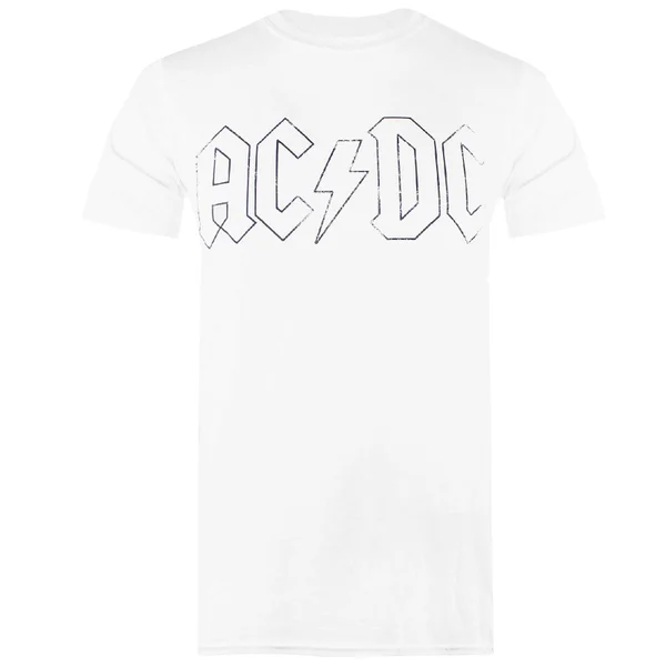 ACDC Men's Outline Logo T-Shirt - White