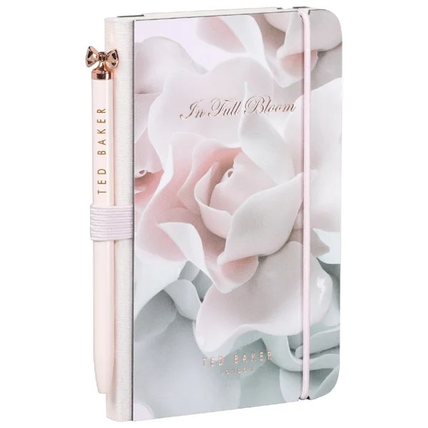 Ted Baker Mini Notebook and Pen - Porcelain Rose