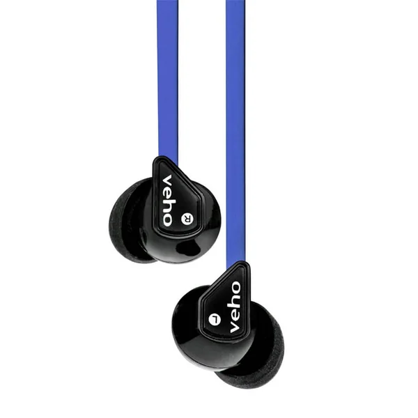 Veho 360 Stereo Noise Isolating Earphones - Blue