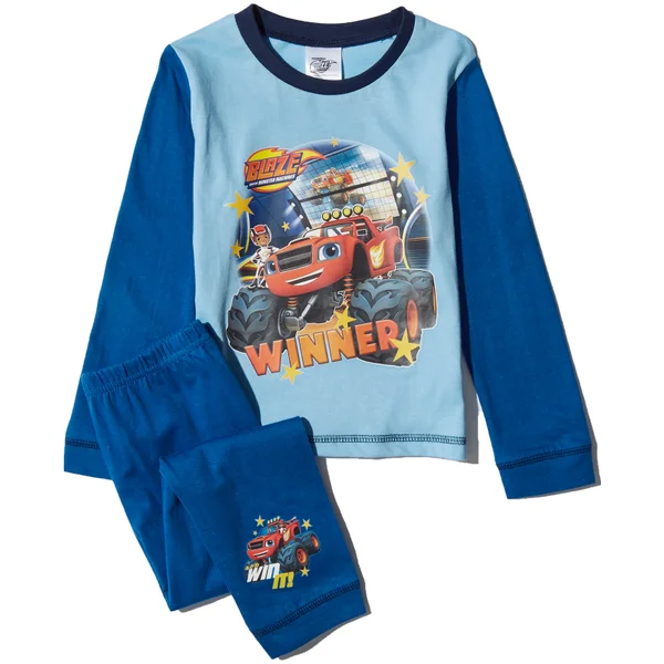 Blaze Boys' Graphic Print Pyjamas - Blue