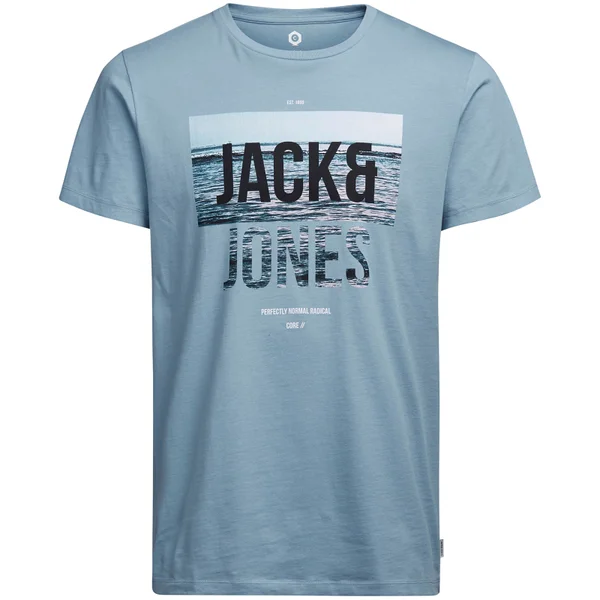 Jack & Jones Core Men's Poster T-Shirt - Blue