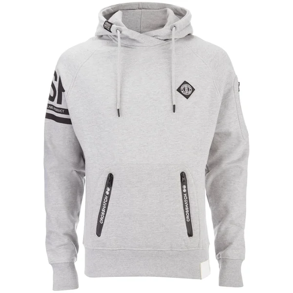Crosshatch Men's Boost Hoody - Light Grey Marl