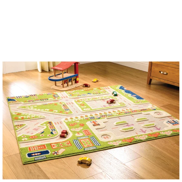 Flair Road Maps Rug - Little Village Multi (133X133)
