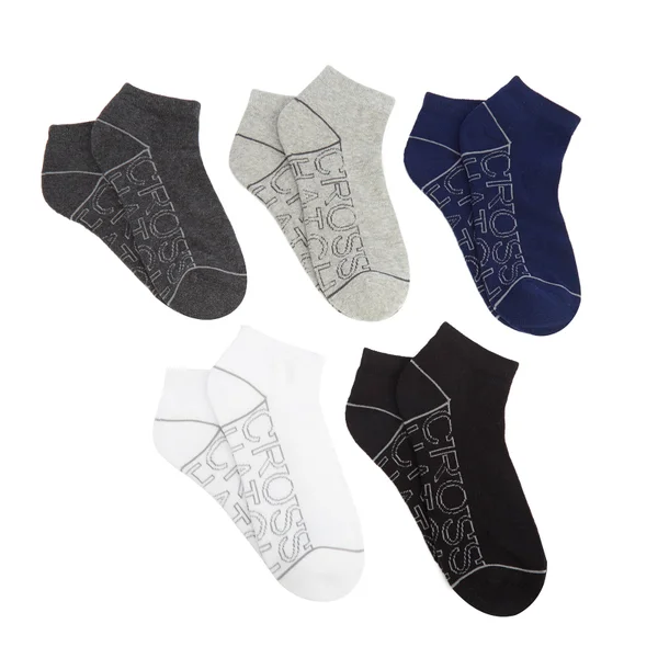 Crosshatch Men's Tibula 5 Pack Trainer Socks - Multi - UK 6-12