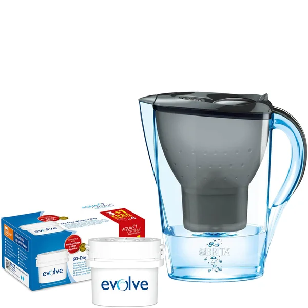 Brita + Aqua Optima Water Filter Bundle (Includes Jug, 1 Month Filter Cartridge Plus 4-8 Month Filter Pack)