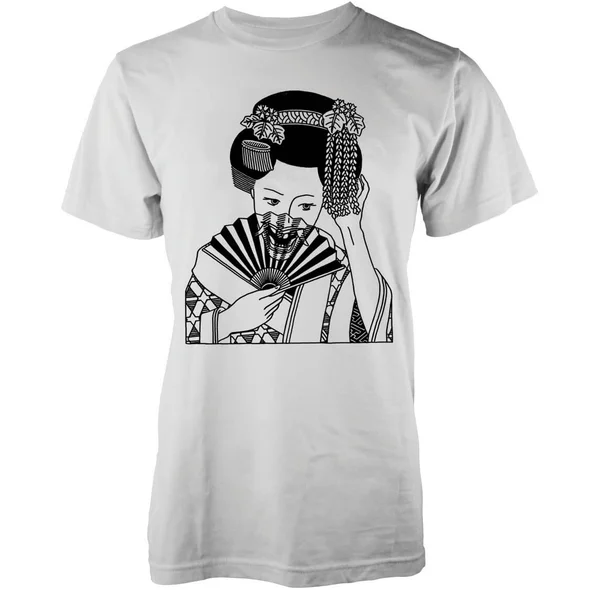 Abandon Ship Men's Skull Geisha T-Shirt - White