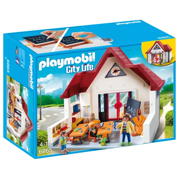 Playmobil City Life Schoolhouse with Moveable Clock Hands (6865)