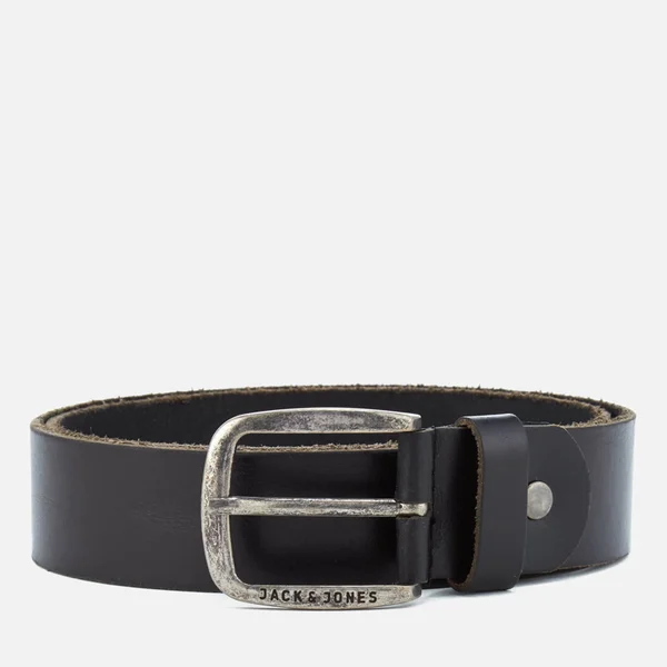 Jack & Jones Men's Paul Leather Belt - Black