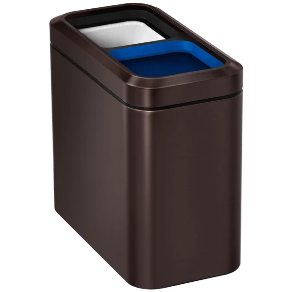 simplehuman Slim Open Recycler Bin - Dark Bronze 20L