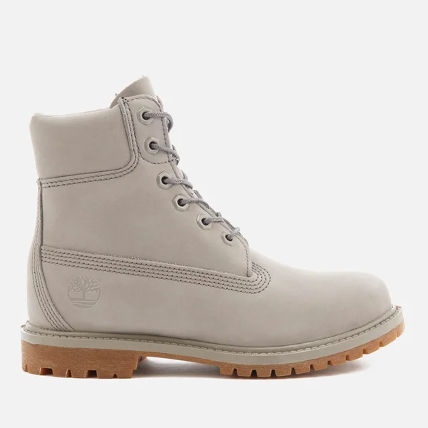 Timberland Women's 6 Inch Premium Leather Boots - Steeple Grey Waterbuck Monochromatic