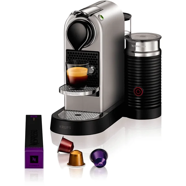 Nespresso by KRUPS XN760B40 Citiz & Milk Coffee Machine - Silver