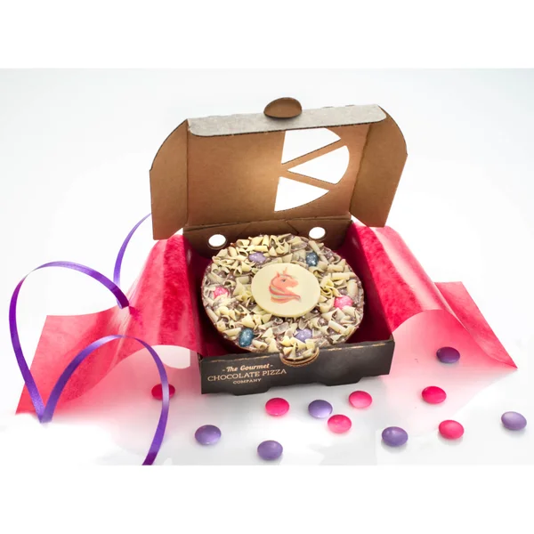 The Gourmet Chocolate Pizza Magical Unicorn 4 Inch Pizza