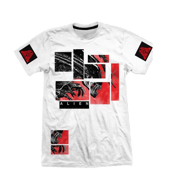 Alien Covenant Abstract Men's White T-Shirt