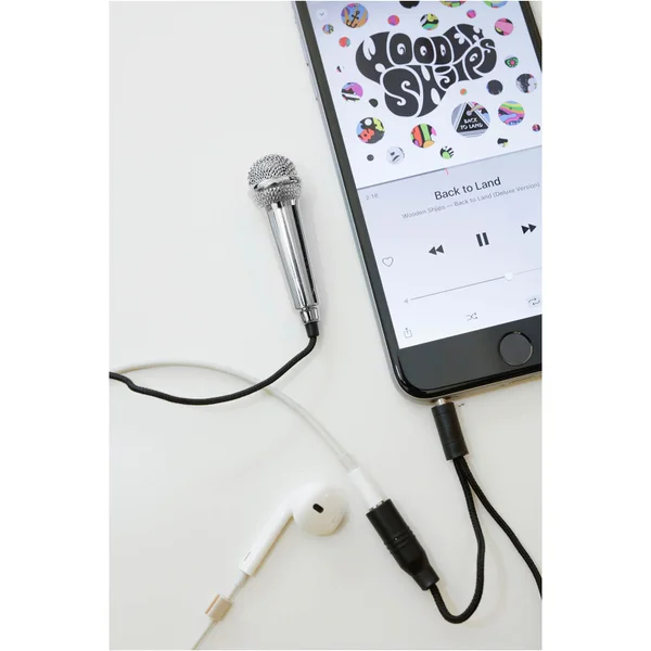 Mini Karaoke Microphone - Silver