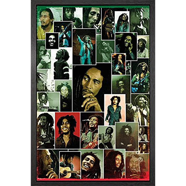 Bob Marley Photo Collage - 61 x 91.5cm Framed Maxi Poster