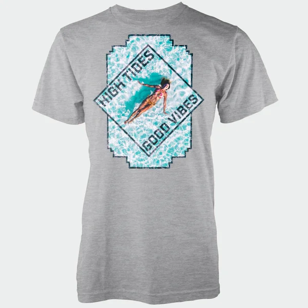 High Tides Good Vibes Grey T-Shirt