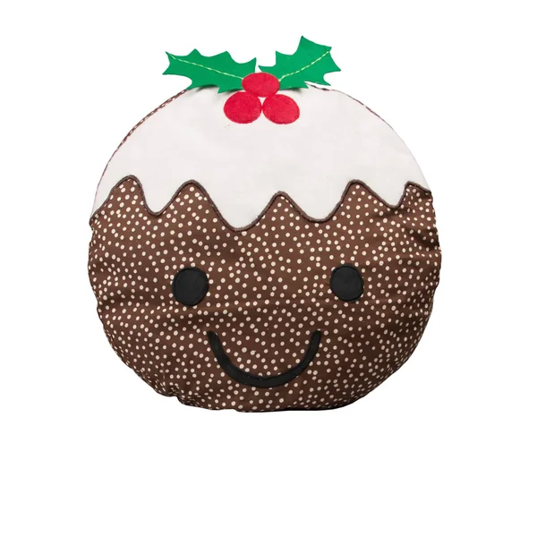Sass & Belle Smiley Christmas Pudding Cushion