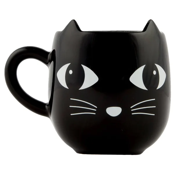 Sass & Belle Black Cat with Ears Mug