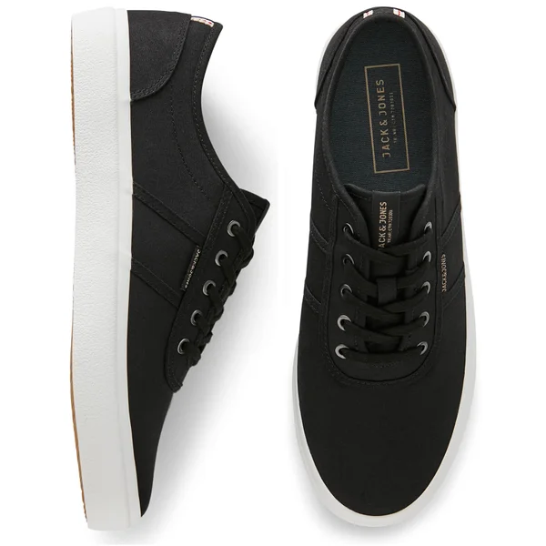 Jack & Jones Men's Austin Canvas Trainers - Anthracite