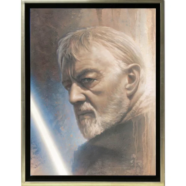 Lucasfilm Star Wars: A New Hope (Eine neue Hoffnung) Timeless Print Series - Obi-Wan von Jerry Vanderstelt (Eingerahmt)