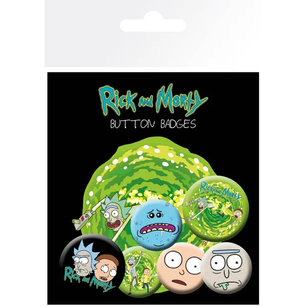 Rick and Morty Characters Badge Pack
