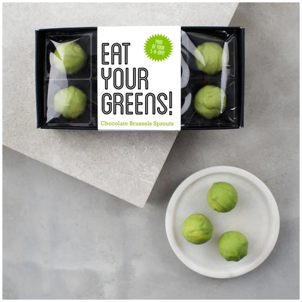 Eat Your Greens Box of Chocolate Brussels Sprouts
