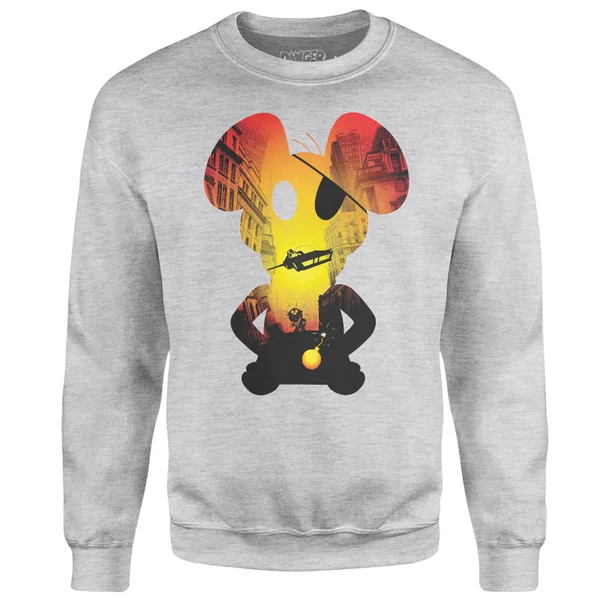 Danger Mouse Skyscraper Car Sweatshirt - Grey