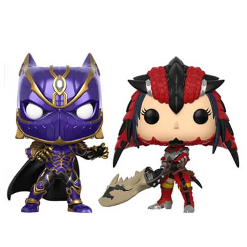 Marvel Vs Capcom Black Panther vs Monster Hunter Pop! Vinyl Figure 2 Pack