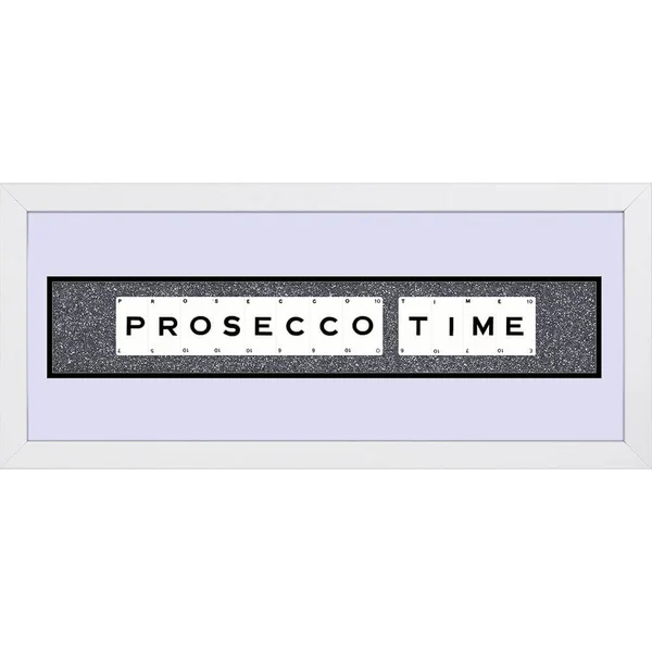 Playing Card Co 'Prosecco Time' Framed Vintage Style Playing Cards - 66x 25cm