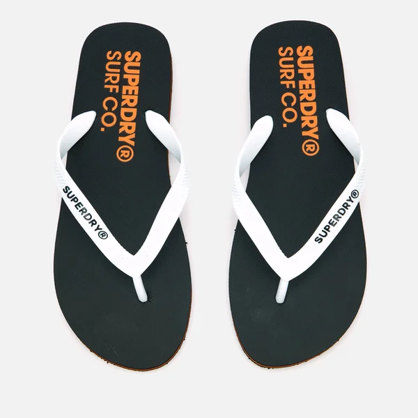 Superdry Men's Superdry Sleek Flip Flops - Black/Optic White