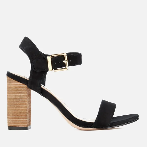 Dune Women's Isobel Double Strap Heeled Sandals - Black