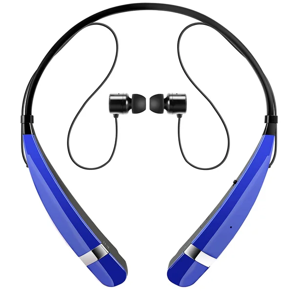 LG Tone Pro Neckband Sports Bluetooth Earphones with Built-In Mic - Blue