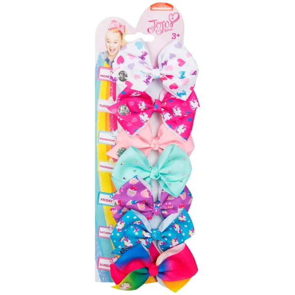 JoJo Siwa 7 Pack Printed Art Bow Set