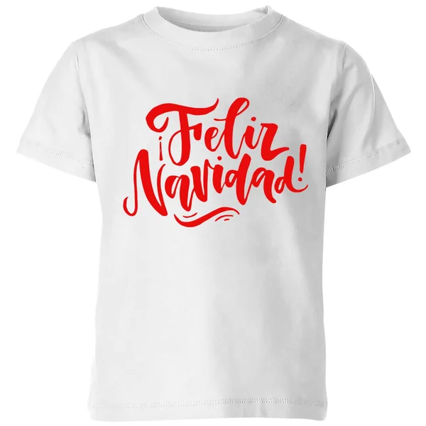Feliz Navidad Kids' T-Shirt - White